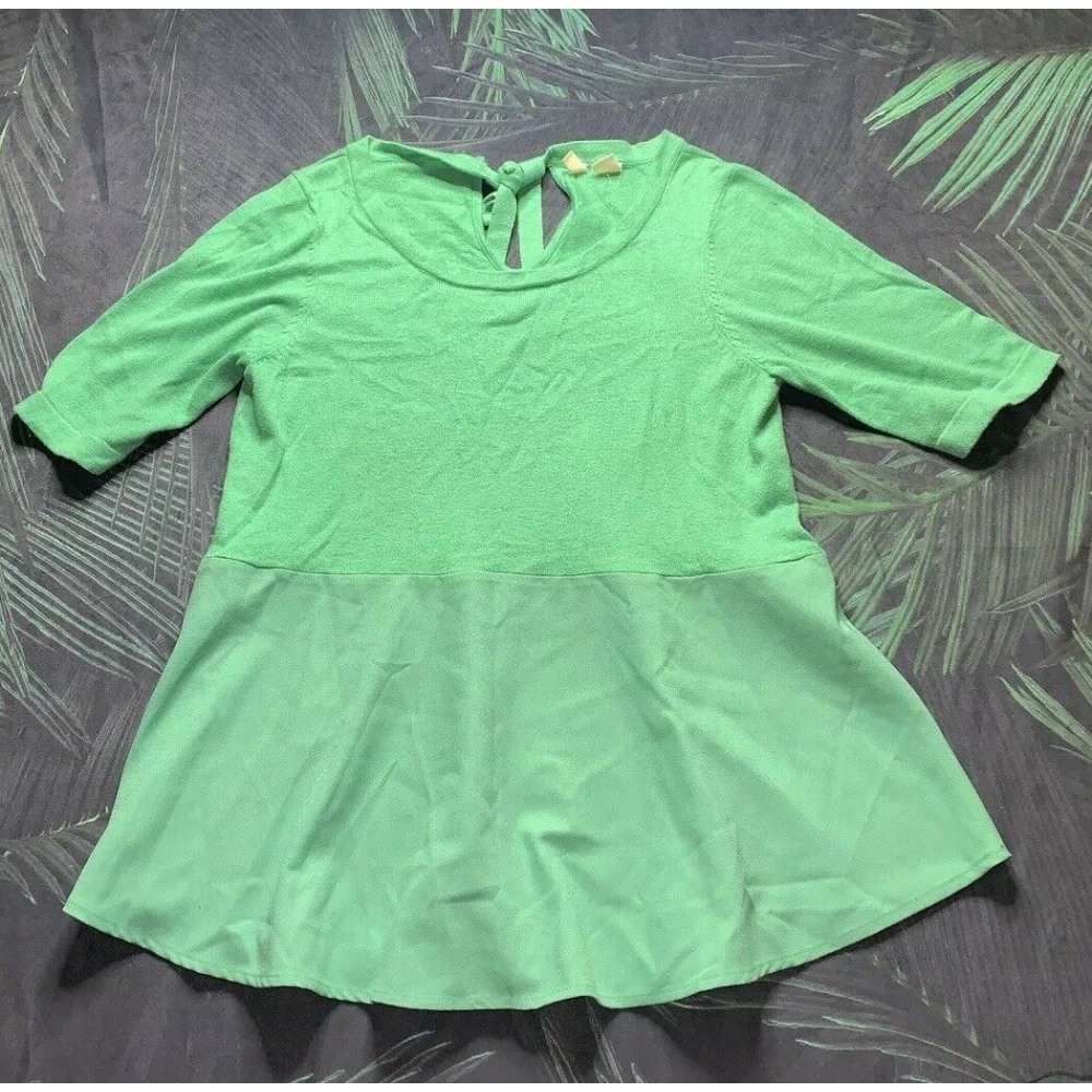 ANTHROPOLOGIE Moth Mint Knit Blouse - S